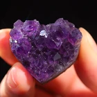 Wholesale Best Price Natural Druzy Uruguay Raw Amethyst Crystal Geode Stone Heart Cluster
