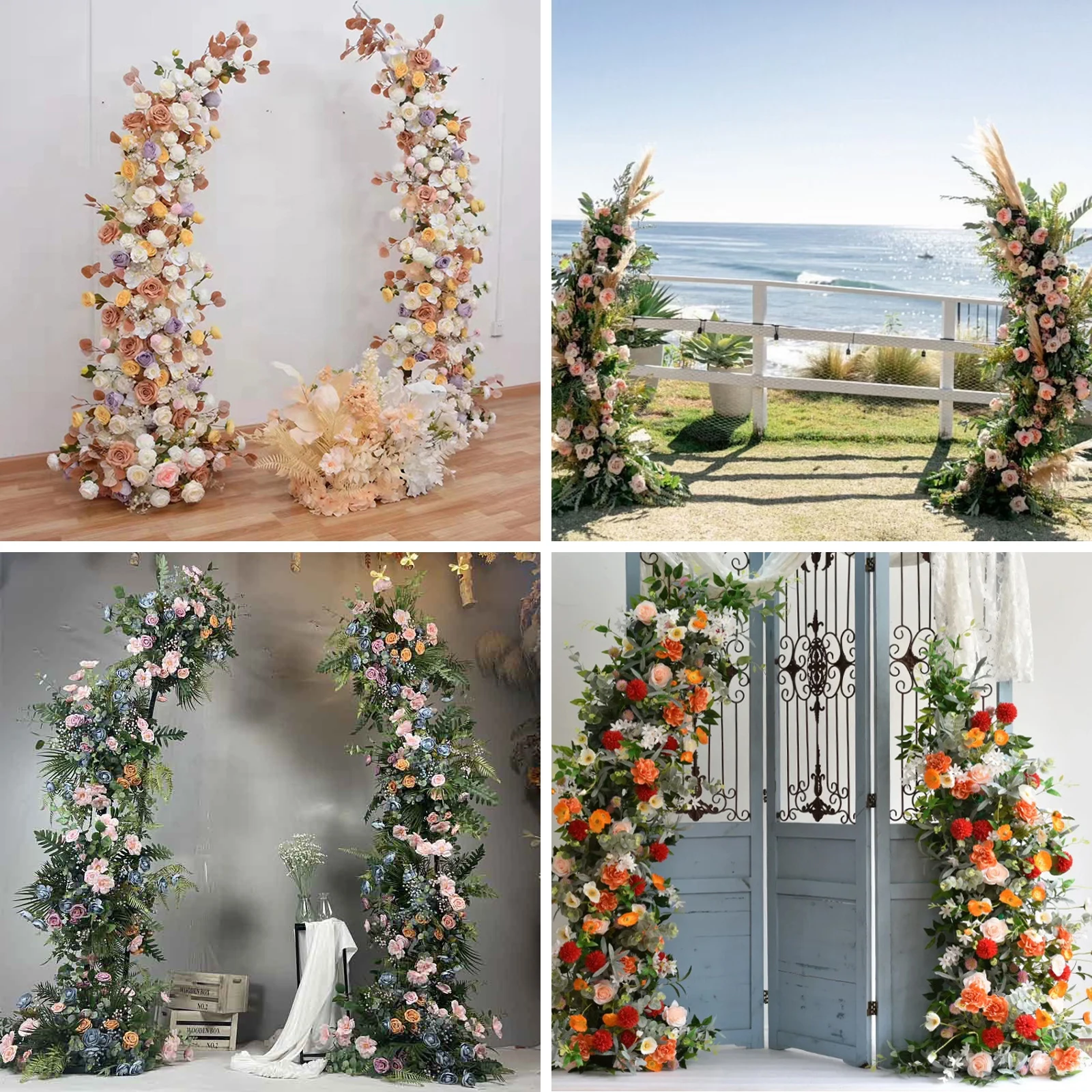 Props Wrought Iron Arch wedding Party Backdrop Decoration Arch Flower Stand