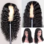 Top Quality 250g 180% 13*6 Hd Lace Front 13x6 Loose Deep Wave Wig Brazilian Human Hair 13*4 Deep Wave Lace Frontal Wig