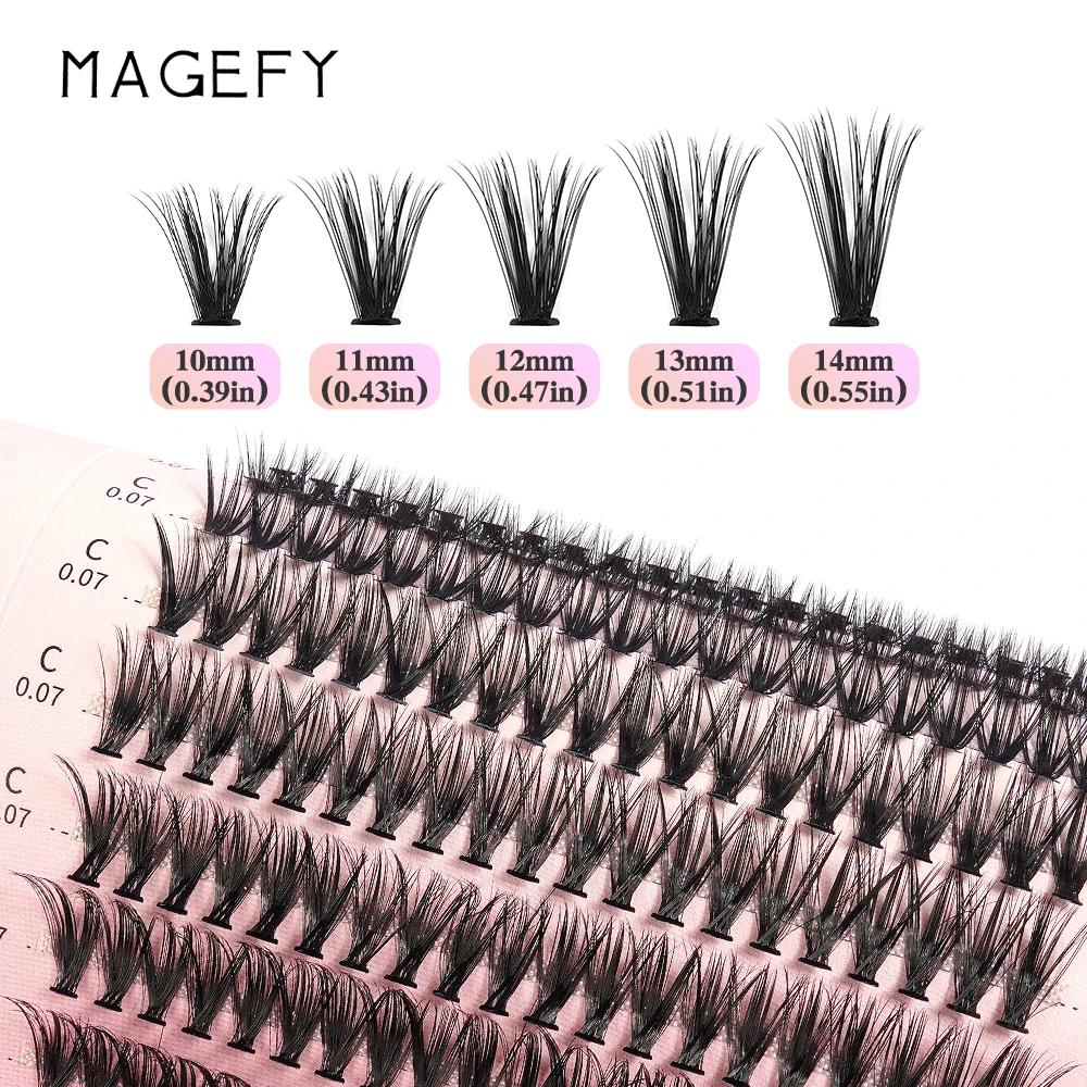 Magefy D D D D Diy Cluster Eyelash Extension Long Individual