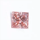 HMOIS EF Color Moissanite Custom Wholesale VVS1 Loose Princess Cut Pink Blue Moissanite Gemstone