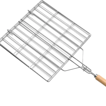 Portable BBQ Grill Net, Nonstick Barbecue Grill Basket Tools, Grill Mesh for beef Hamburger