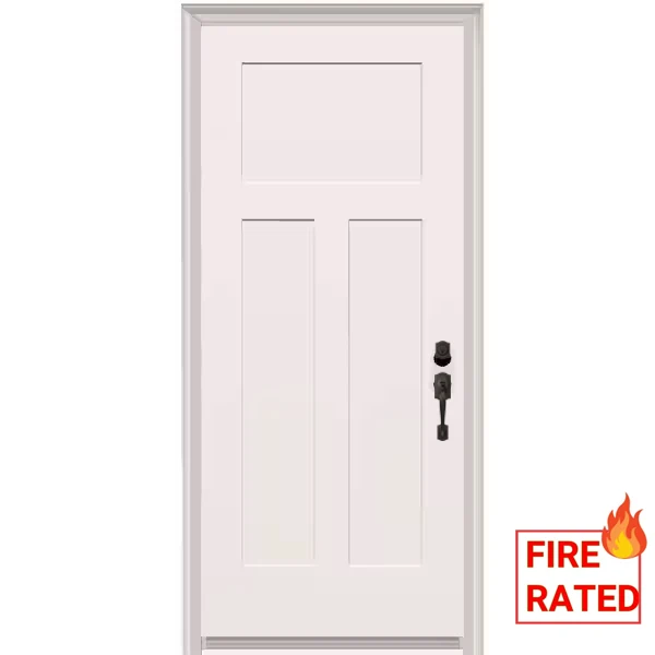 product 32 in x 80 in white primed prehung door fire rated door house to garage fiberglass entry door-62