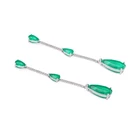 Earrings New Design DIY 925 Silver Jewelry Pendient Long Earrings For Women
