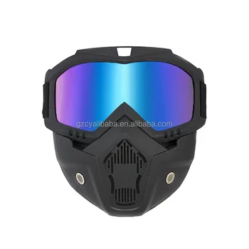 High quality face mask Dust and sand protection Outdoor goggles Eye protection Sports riding mask removable