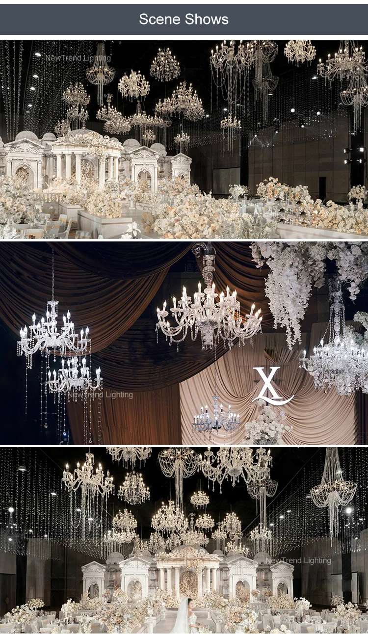 cpl 190 contemporary indoor decoration custom hotel lobby villa wedding hall led chandelier-3