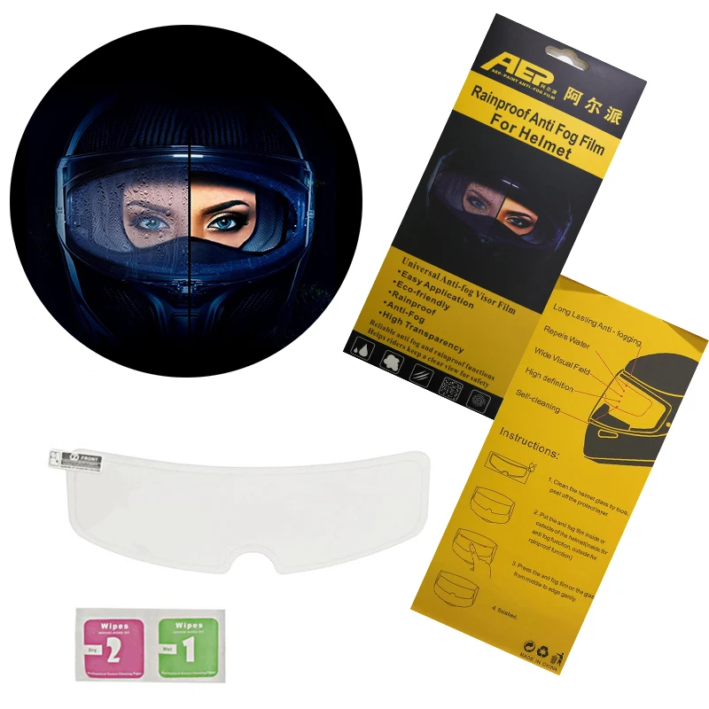 rainproof anti fog film for helmet