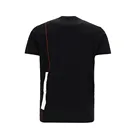 Wholesale Customizd Logo High Quality Round Neck Tee Men`s Short Sleeve Classic Black Pathwork Casual Tee
