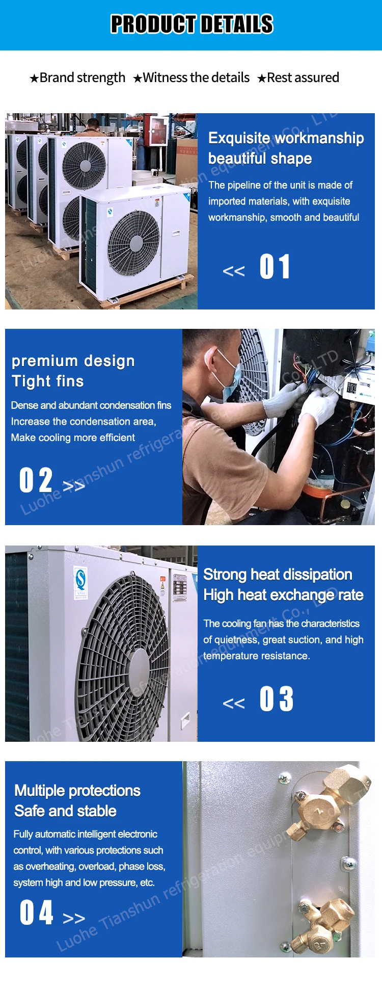Room Monoblock Refrigeration Condenser, Wall, 1hp, 1.5hp, 2hp - detail 14