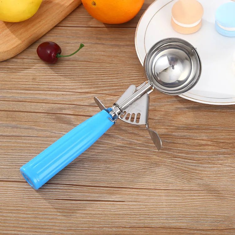 Full Sizes 304 Stainless Steel Ice Cream Trigger Scoop