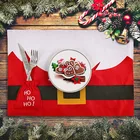 Holiday 2021 New Year Wholesale Holiday Decorations Restaurant Kitchen Christmas Elf Placemat
