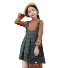 Skirt 2021 New Trendy Fashion Autumn Outfit Children's Two-piece Girl Girls Suspender Skirt Suit