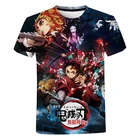 3D Print Shirt From Men Demon Slayer Shirt Hip Hop T-Shirt Men Women Anime T Shirt For Men Tops Tees