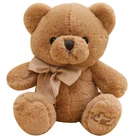 Soft Company Mascot Custom LOGO Personalized Stuffed Soft Toy Plush Brown Teddy Bear Soft Toy