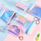 Bags Clutch Bag Fashion Women ID Card Holder PVC Coin Purse Women Small Wallet Mini Square Laser Purse Hand Bags Clutch