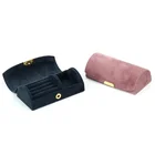 Jewelry Jewel Holder New Fashion Portable Velvet Jewelry Box Jewel Case With Multi Colors Ring Holder