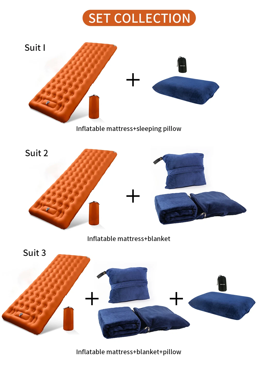 Ultralight Self Inflating Air Mattress Widen Sleeping Pad Splicing