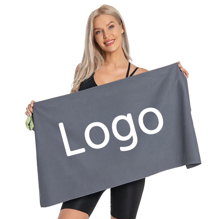 Custom Logo Design Printing Multi-color Microfiber Towel with Elastic Band Sport Gym Towels