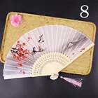 Wedding Gift Chinese Personalized Bamboo Folding Hand Fan Guest Giveaways Wedding Favors Gift Silk Fan