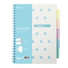 Printing Spiral Notebook With Colored Index Tab Divider Best Seller Spiral Notebook Hardcover A4 A5 Size