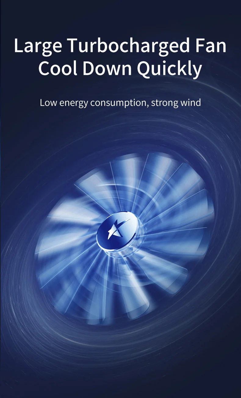 2022 New Mobile Phone Radiator Game Cooler for Gaming Muted Silient Fan Colorful Light Rapid Cooling Super Wind Heat Dissipation