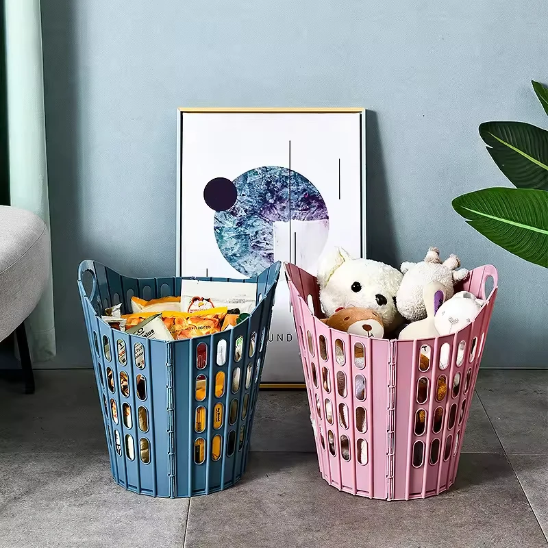 Folding Laundry Storage Basket Reusable Grocery Bags Foldable Laundry Hamper Collapsible Laundry Baskets