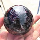 Garnet Natural Crystal Astrophylite Red Garnet Flash Sphere