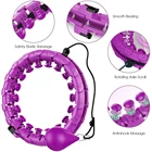 Hula Hoops 24 KnotsNew Smart Fitness Detachable Adjustable Loss Weight Hula Hoops With Exercise Ball