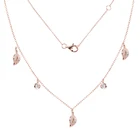 Jewelry Gemstone Jewelry Wholesale China Supplier Gold Plated Dainty Necklace Charm Gemstone Necklace