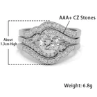 Rings 925 Silver Silver China Factory Wholesale Rings Jewelry Women 925 Sterling Silver Wedding Rings Set