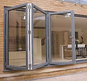 Alufront AS2047 Horizontal Folding Glass Window Aluminum Frame Fold Window Modern Design Soundproof Energy Saving Window