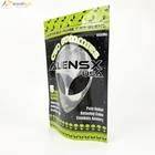 Flower Zipper Top Heat Seal CBD Weed Flower Packaging Smell Proof Resealable With Front Window Mylar Weed Zip-lock Bag
