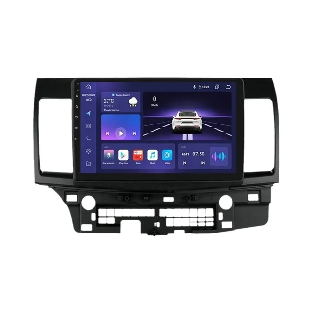 Car dvd player  with Android Auto radio WIFI BT AM FM Head Unit for 07-12 Mitsubishi Lanser Bluetooth WIFI car guide Aviation