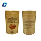 Pouch Biodegradable Custom Printed Ziplock Stand Up Pouch Biodegradable Bags Kraft Paper Bag Window Design
