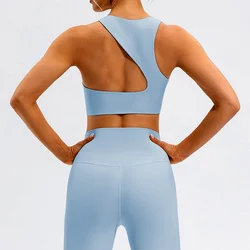ECBC  Shockproof Yoga Bra Push Up Running High Intensity Vest Girls Yoga Running Crop Top Bra For Women Fitness