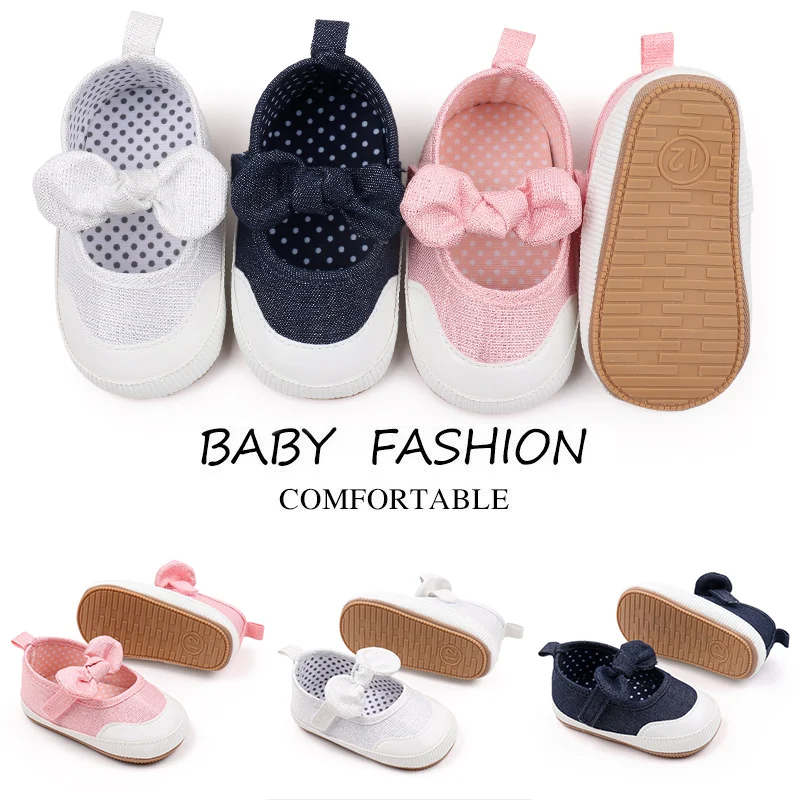 2024 New Arrival Fashionable Toddler Girls Shoes Denim Material with Soft TPR Outsole for Spring Summer Autumn supplier