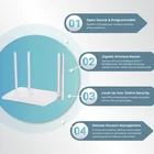 Router Openwrt Router GLiNet Openwrt Ac1200 2.4G 5G Dual Band Gigabit Port IPv6 Wireless Wifi Router