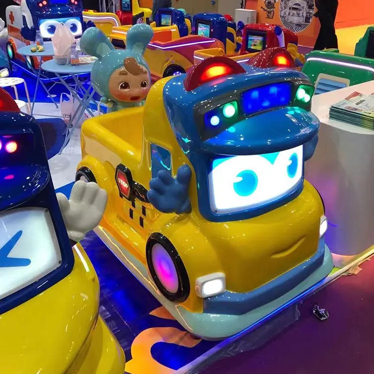 New Design Amusement Park Equipment Interactive School Bus Kiddie Ride for Shopping Mall