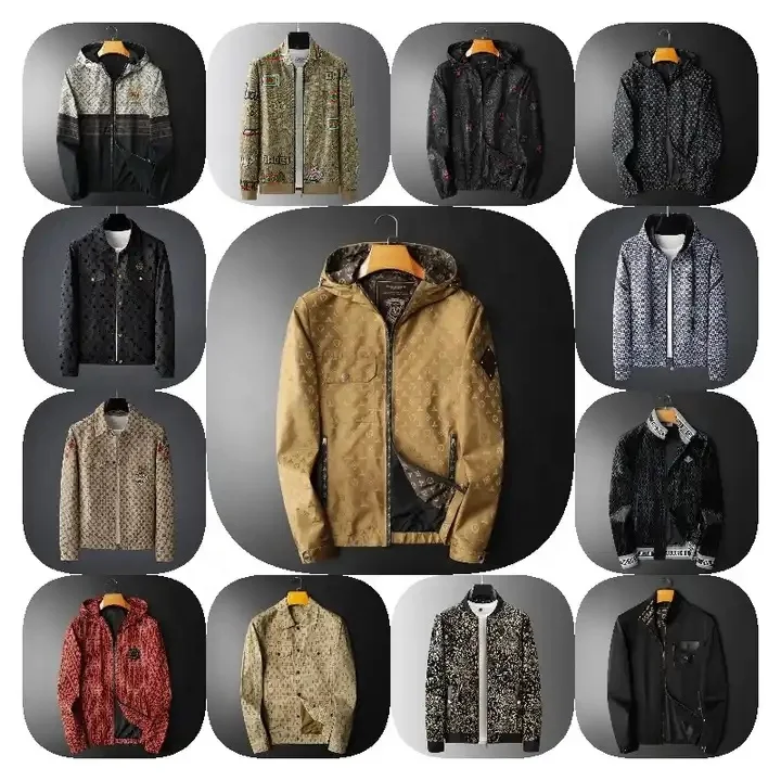 Men's jacket Light bomber jacket casual windbreaker jacket Windbreaker zipper coat