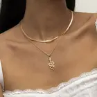 Snake Punk Snake Bone Chain Ins Style Micro Diamond Snake-shaped Pendant Vintage Multilayer Women Necklace