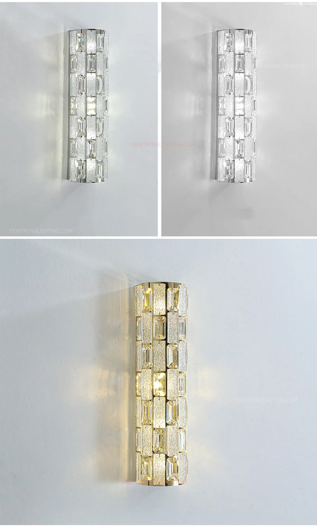 cpl 521 bespoke crystal wall sconce luxury led accent lighting for hotel corridor guest room-2