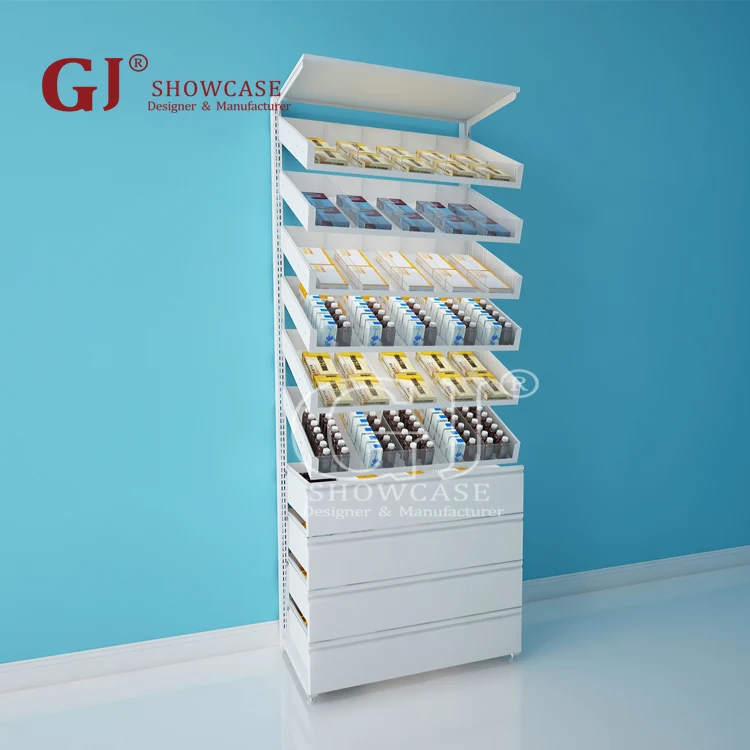 Custom Hospital Sliding Drawer Drugstore Display Shelving Pharmacy Shop Interior Design - Pharmacy shelves - 4 Custom Hospital Sliding Drawer Drugstore Display Shelving Pharmacy Shop Interior Design - Pharmacy shelves - 4