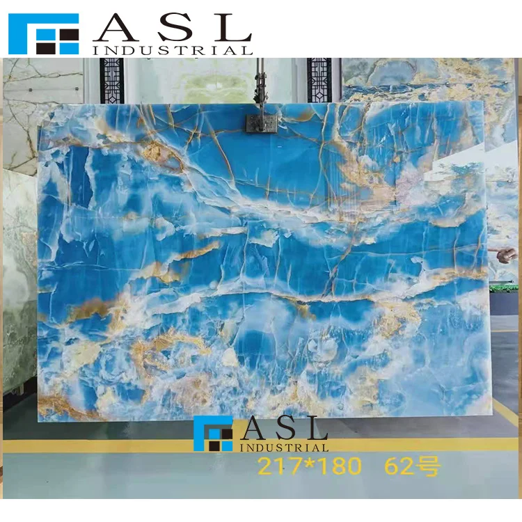 Good quality blue onyx marble slabs and blue onyx tiles