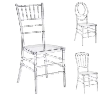 2023 Party Hotel Chairs Transparent Moden Plastic