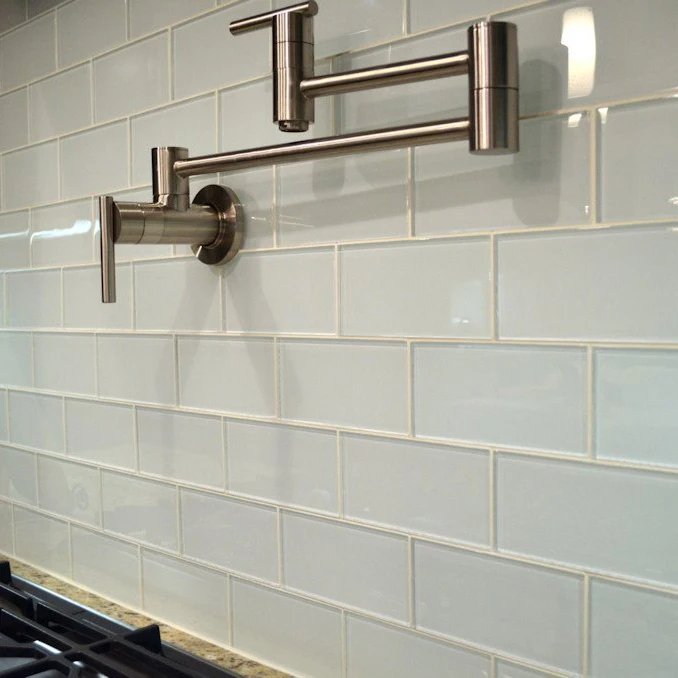 off white glass subway tile