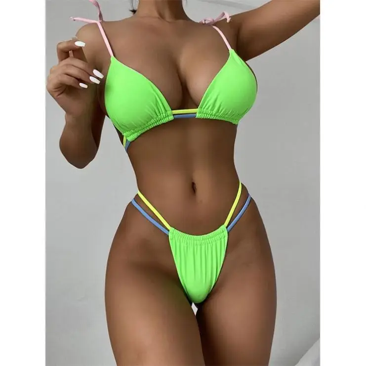 Top Selling Two Piece   Bikini Beach Girl Sexy Swimwear G-String Sexy Swimsuit