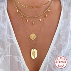 Hop Jewelry CANNER Factory Price Hip Hop Gold 18K Jewelry 925 Sterling Silver Coin Clavicle Snake Necklace