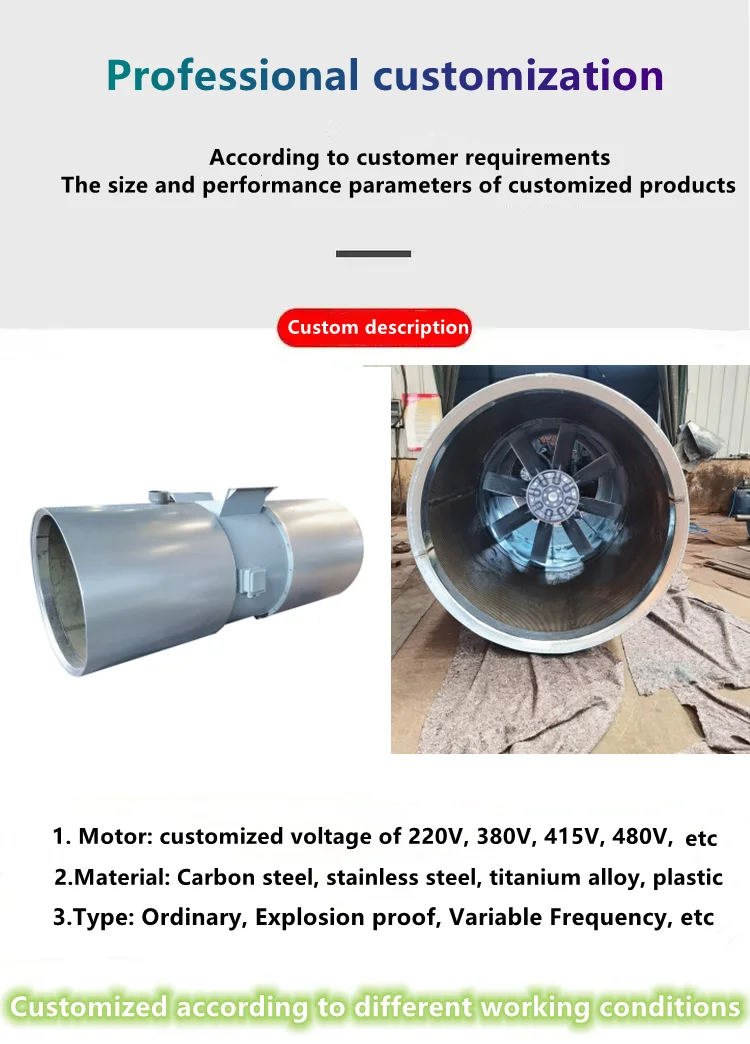 Explosion-proof Axial Flow Fan, 500mm, 800mm, Cast - detail 2