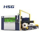 Cutting Sheet Cutting Machine HSG GE 1500W To 4000W Double Platform Sheet Tube Laser Cutting Machine