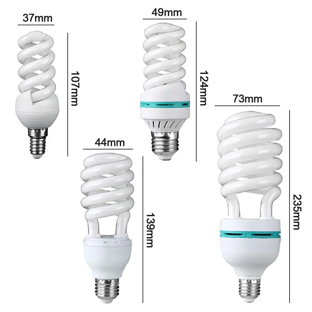 Spiral bulb Energy-saving fluorescent U lamp E27/B22 15-105W retro decorative light Bright bulb AC220V LED light home decoration